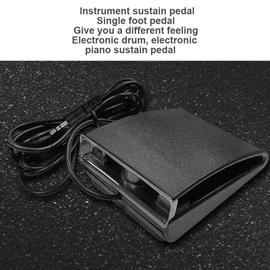 Pedale de sustain pour piano electronique, enrouler, synthetiseur,  interrupteur a pied unique, batterie electronique, clavier midi