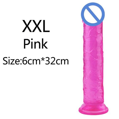 Rose-Xxl - 3,5 Cm - Godemichet Gode Ceinture Sexeuel Pour Homme Femme Nue Pornographie Gode Énorme Godemiché Translucide Réaliste Avec Ventouse Pour Homme Et Femme, Jouet Sexuel En Gelée, Grand Pénis, Vagin, Fesses, Plug Anal, Sex Shop