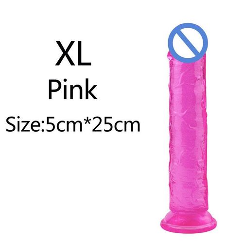 Rose-Xl - 3,5 Cm - Godemichet Gode Ceinture Sexeuel Pour Homme Femme Nue Pornographie Gode Énorme Godemiché Translucide Réaliste Avec Ventouse Pour Homme Et Femme, Jouet Sexuel En Gelée, Grand Pénis, Vagin, Fesses, Plug Anal, Sex Shop