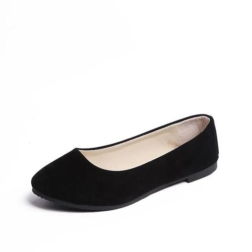 Chaussures Plates À Enfiler Pour Femmes,Mocassins Noirs,Faux Daim,Ballerines Pour Dames,Grande Taille 35-43,Document Bonbon,Chaussures Bateau,539