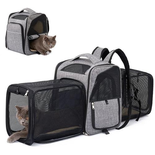 Sac Transport Sac dos double Chat Chiots Extensible Sac Dos pour