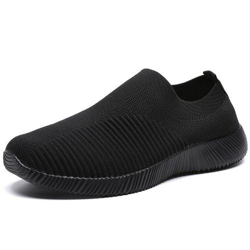 Baskets À Plateforme En Maille Respirante Pour Femmes,Chaussures De Course Décontractées Et Souples,En Tricot,Plates,Grande Taille 46