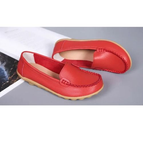 Chaussures Bateau Souples En Cuir Group Pour Femme,Mocassins Plats,Semelle Robuste Antidérapante,Grande Taille 35-44