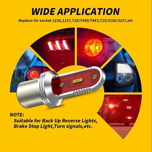 Style I - Ampoule De Voiture À Led Super Lumineuse, Clignotant Automatique, Lampe, 1156, P2w, T20, 7443, 1157, Bay15d, 7440, W21w, Bau15s