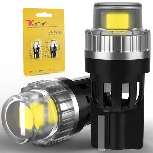 Ampoules Led T10 W5w, 194, 168, Feux De Position De Stationnement, Lumières Intérieures De Carte Avant, 2smd 2835, Puces 6500k, Blanc 12v, 2 Pièces