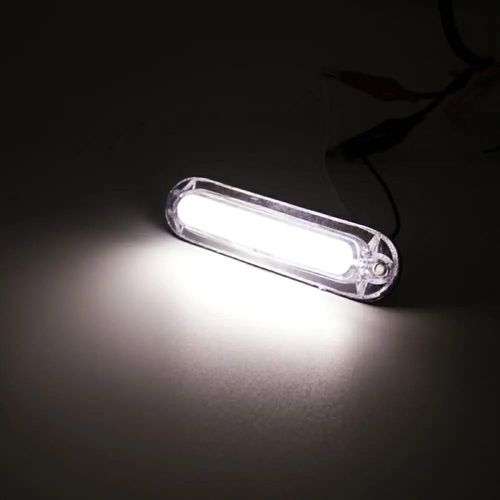 Blanc - 1 Pc - Enquêter De Gabarit Latéral De Voiture À 6 Led, Dégagement D'iode Externe, Signal De Frein, Remorque, Camion, Camion, Bateau, Accessoires, 12v, 24v