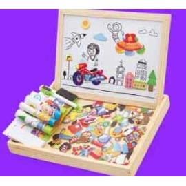 Acheter Puzzle 3d en bois pour enfants, jouets de dessin animé, trafic d' animaux, jouets éducatifs précoces pour enfants