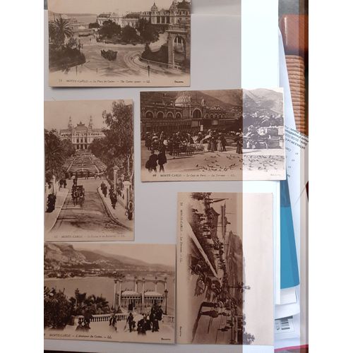 Superbe Lot De 5 Cartes Postales Anciennes De Monte Carlo ; Belle Animation !