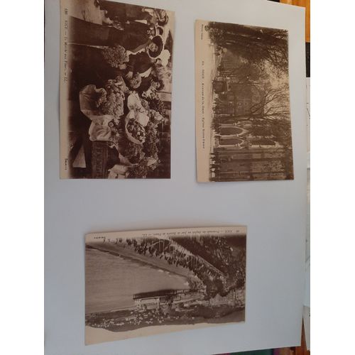 Rare ! Lot De 3 Cartes Anciennes De Nice ;Tres Belle Animation !