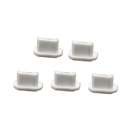 Mini Chargeur Micro Usb Anti-Poussière Pour Téléphone, 5 Pièces, En Silicone