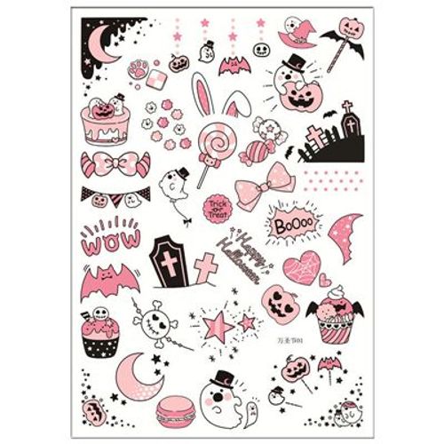 Autocollants De Décoration Poupée D'halloween, Étiquette Autocollante Kawaii, Bricolage Bricolage, Bricolage, Étiquette Collée, Jouet, Agenda, Fourniture Artisanale, 2 Pièces/Lot