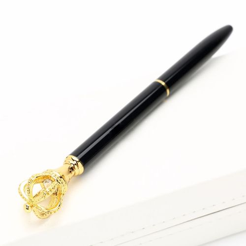 Stylo À Bille En Cristal Personnalisé Avec Logo, Écriture Créative, Couronne De Princesse, Cadeaux D'anniversaire, Papeterie De Bureau Haut De Gamme Pour Étudiant