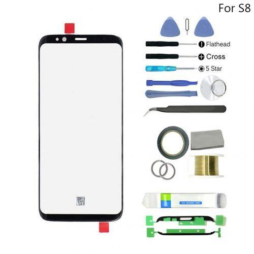 Kit D'outils De Réparation Pour Samsung Galaxy S8, Kit De Remplacement D'écran De Lentille Avant En Verre Extérieur