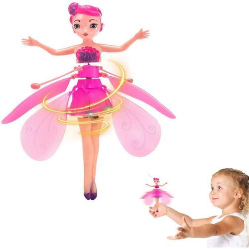 Poupée princesse fée volante magique, jouets de poupée fée volante pour  filles, poupées volantes danseuses du ciel jouets volants