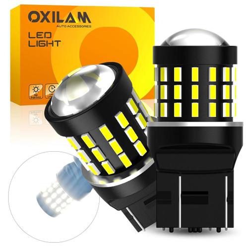 Oxilam-Enquêter De Recul Pour Lada V.C. Granta Kalina Golf, Drl Avant Blanc 7443 K, T20 W21/5w 7440, Ampoule Led 6500 W21/5w, 2 Pièces