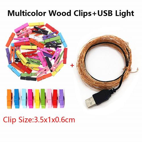10M 100LED Multicolore Guirlande lumineuse Led USB en fil de cuivre,  éclairage féerique de vacances, luminair