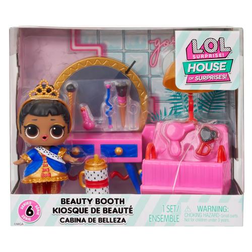 Core Dolls L.O.L. Surprise Hos Coffret Mobilier Avec Poupée 7,5cm S6 - Her Majesty + Beauty Booth