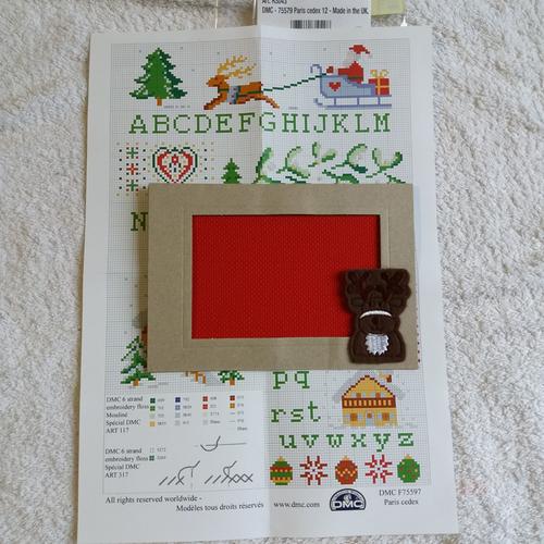 Dmc Broderie : Carte De Noël Avec Enveloppe