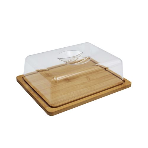 Plateau À Fromage Avec Couvercle De Conservation 24 X 18,5 X 7,5 Cm