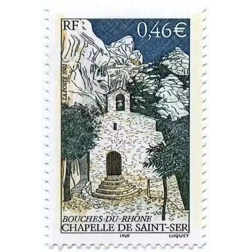 France 2002, Très Beau Timbre Neuf** Luxe Yvert 3496, Chapelle De Saint-Ser, Bouches Du Rhône.