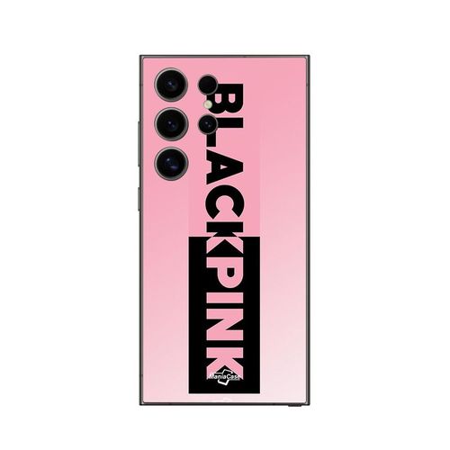 Coque Samsung Galaxy S24 Ultra Blackpink Logo Rose Et Noir