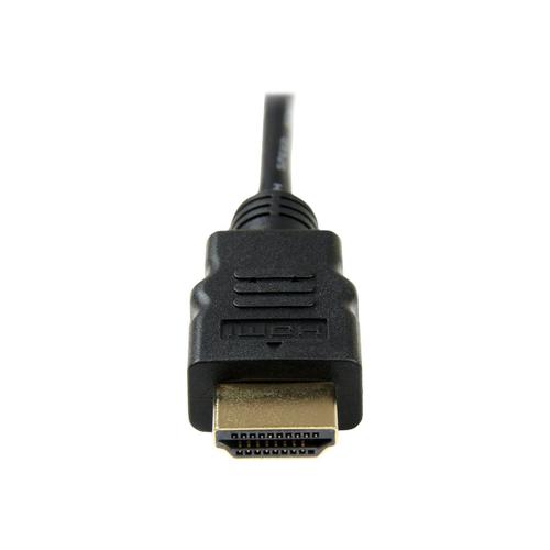 StarTech.com Câble HDMI haute vitesse avec Ethernet 2 m - HDMI vers HDMI Micro - M/M - Câble HDMI avec Ethernet - HDMI mâle pour 19 pin micro HDMI Type D mâle - 2 m - noir