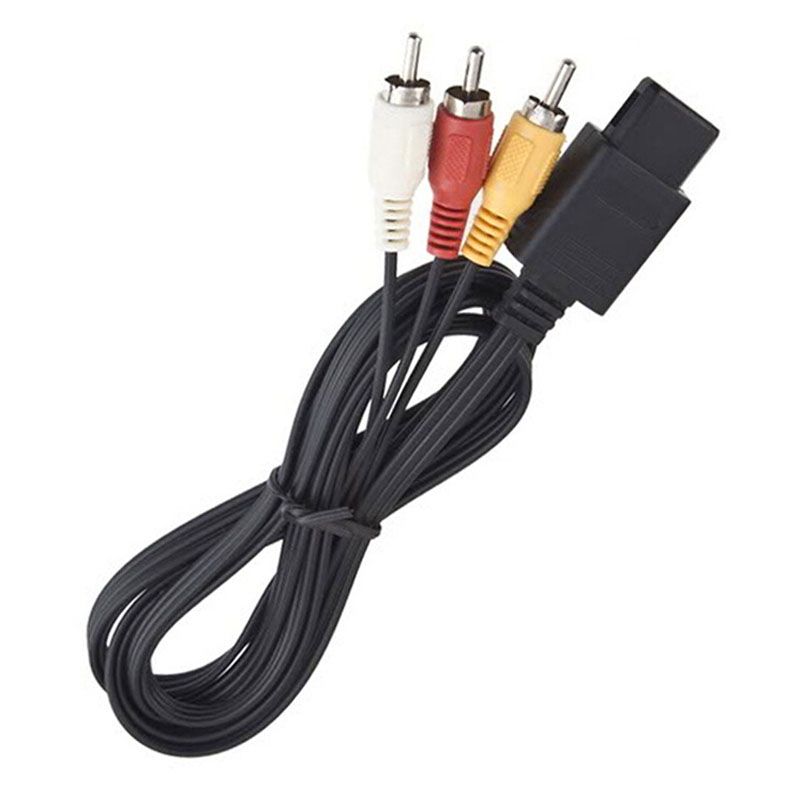 Câble Composite Audio-Vidéo Av Vers Rca Cordon De Connexion Pour Nintendo 64 N64 Gamecube Gc Ngc Sfc Tv Moniteur