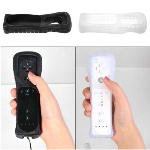 Coque De Protection En Silicone Souple Pour Nintendo Wii Sans Mouvement Pour Manette Droite
