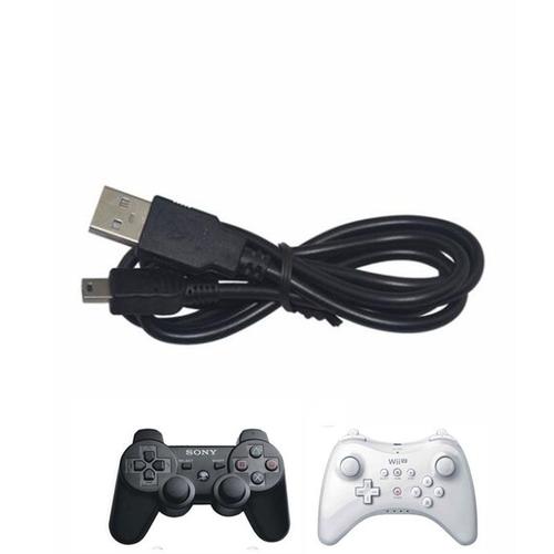 Câble D'alimentation De Charge Pour Manette Sony Playstation Dualshock 3 Ps3 Mini Procureur Chargeur Fil Manette De Jeu Nintendo Wprospects U Wii U Pro