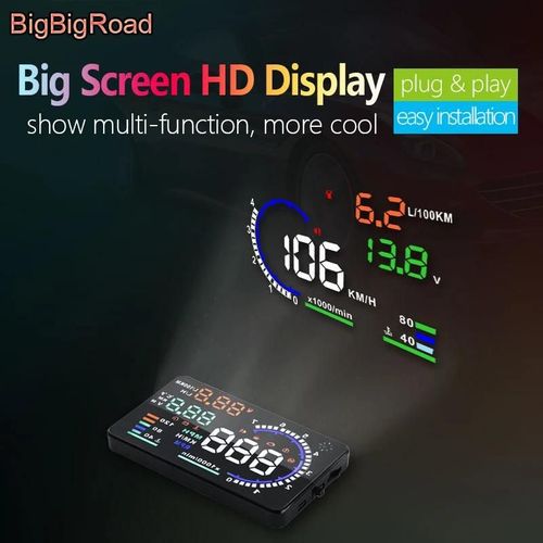 Bigbigead ¿ Projecteur Pare-Brise De Voiture, Affichage Tête Haute, Obd2, Euobd, Hud, Pour Kia K2, K3, K5, K7, Optima, Ceed, Cerato, Rio, Sorento, Sportage