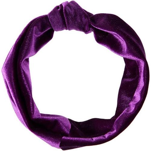 Bandeaux Bandeaux En Velours Larges Et Unifiés Noeud Bandeau Bandeaux Élastiques Bandeaux Accessoires Pour Femmes Et Filles Violet