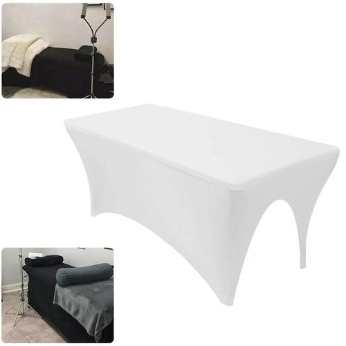 Blanche - Couverture De Lit Élastique, Drap De Table Spécial Extensible, Pour Extension De Cils, Massage, Buffet, Mariage