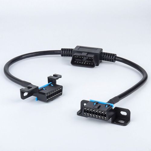 Ligne d'extension de l'interface OBD automobile Ligne de conversion OBD2 1/2 ligne de connexion Ligne d'extension de la fiche d'origine de la voiture 16 broches 16 noyaux