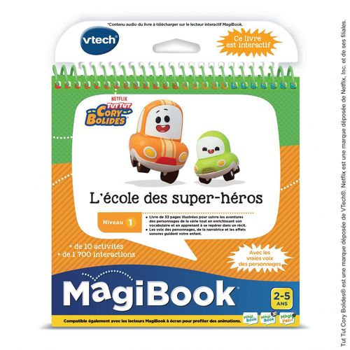 Vtech Magibook - Tut Tut Cory Bolides - L'écoles Des Super-Héros