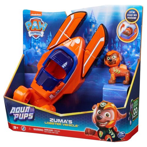 La Pat' Patrouille Vehicule + Figurine Zuma Aqua Pups La Pat' Patrouille