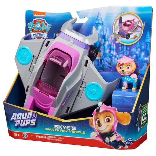 La Pat' Patrouille Vehicule + Figurine Stella Aqua Pups La Pat' Patrouille