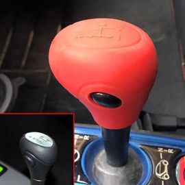 Type 2 Rouge - Couvercle De Pommeau De Vitesse De Voiture En Silicone Pour Benz Smart Fortwo 07-17, Peau Coordonnante, Frein À Main, Étui À Clés, Polymères