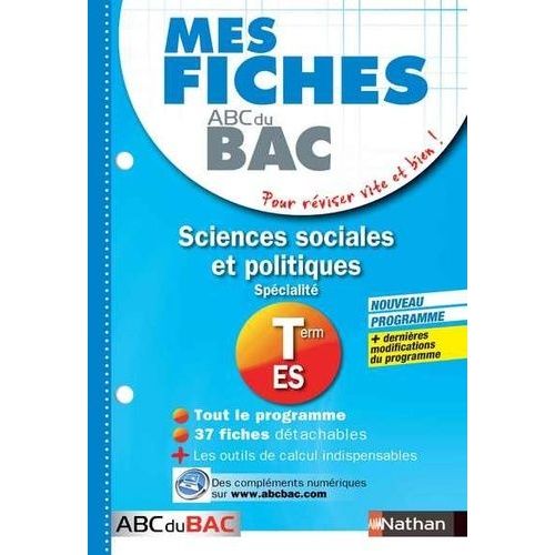 Sciences Sociales Et Politiques Spécialité Tle Es