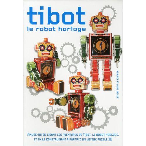 Tibot, Le Robot Horloge - Puzzle 3d À Colorier