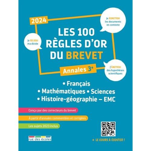 Les 100 Règles D'or Du Brevet - Annales 3e