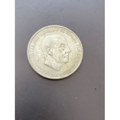 Espagne 100 Pesetas, 1966 ; Face: Chef D'état. Description: Francisco Franco (Chef De L'état Espagnol). 1966. Francisco Franco Caudillo De España