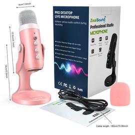 Generic Microphone USB Microphones à Condensateur Professionnels Pour PC  Ordinateur Portable Studio D'enregistrement De Chant De Jeu - Prix pas cher