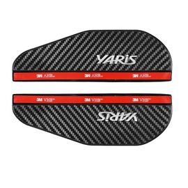 Fibre De Carbone Yaris - Pare-Soleil De Pluie Avec Sourcils Pour Rétroviseur De Voiture, Protecteur De Protection Pour Toyota Yaris, Accessoires De Style Automobile