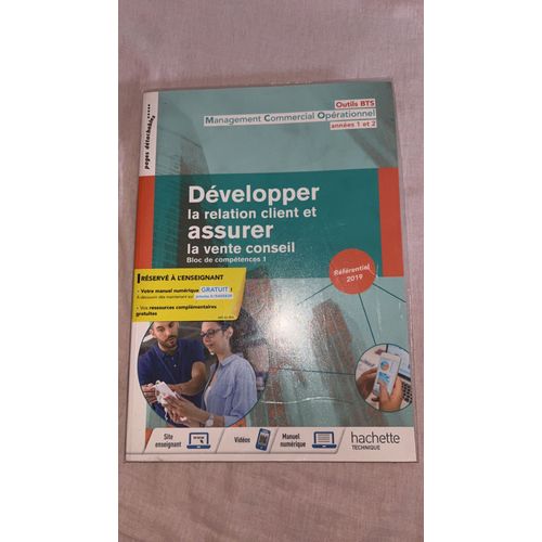 Manuel Bts Mco - Développer La Relation Client Et Assurer La Vente Conseil | Bloc 1 (Hachette Technique)