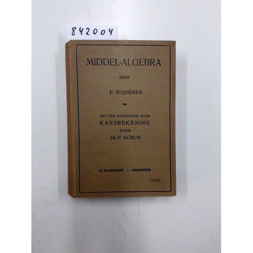 Middel-Algebra P Wijdenes 1921