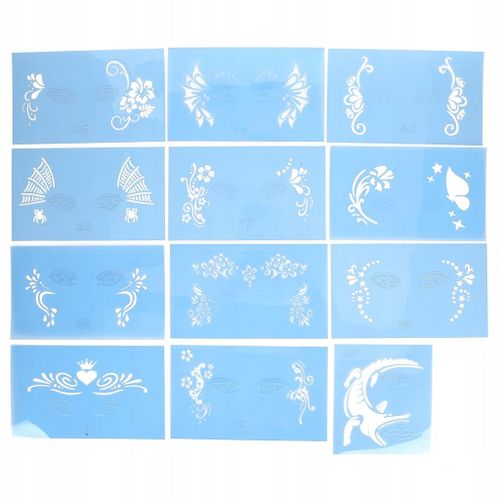 12 X Modeles De Peinture De Visage