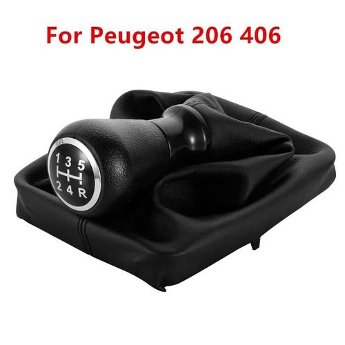 206 406 - Pommeau De Levier De Vitesse Avec Guêtre, Levier 5 Vitesses Pour Peugeot 307 Cc, 308, 206, 406, Pièces Détachées Intérieures Pour Protection Anti Poussière