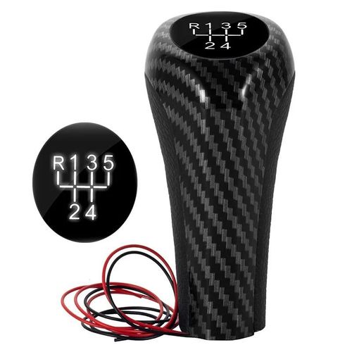 Blanc 5 Vitesses A - Pommeau De Levier De Vitesse Avec Led 5 6 Vitesses Mt Shifter Bâton Levier Pour Bmw E90 E91 E92 E93 E30 E36 E46 F30 E34 E39 E64 E87 E88 X1 X3 X5