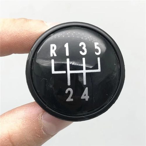 Noir 5 Vitesses - Couvercle De Poignée De Changement De Vitesse Avec Emblème, Pour Vw Golf Jetta Mk3 Mk4 Gti Mk4 Bora Lupo Polo Seat Ibiza Caddy