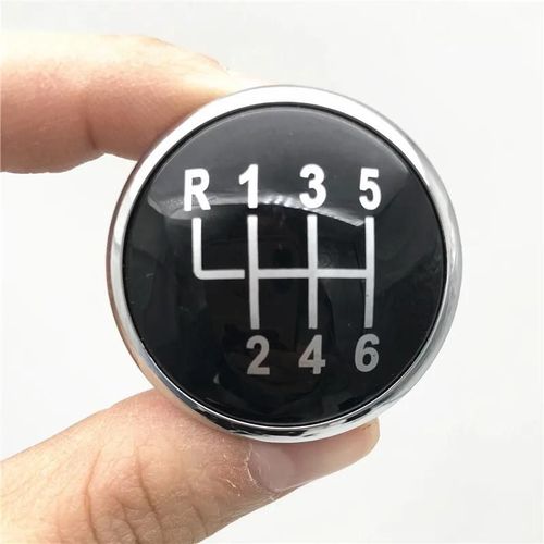 Noir Argent 6 Vitesses - Couvercle De Poignée De Changement De Vitesse Avec Emblème, Pour Vw Golf Jetta Mk3 Mk4 Gti Mk4 Bora Lupo Polo Seat Ibiza Caddy